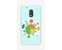 Funda Gel Tpu para Motorola Moto G4 Play Diseño Familia Dibujos