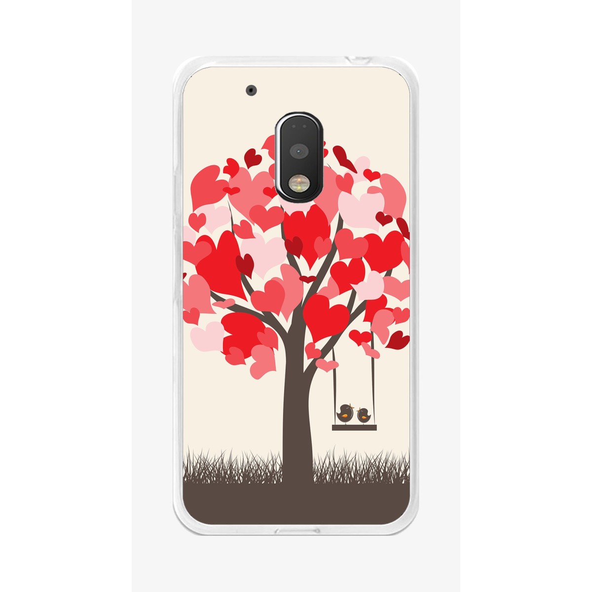 Funda Gel Tpu para Motorola Moto G4 Play Diseño Pajaritos Dibujos
