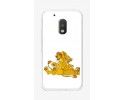 Funda Gel Tpu para Motorola Moto G4 Play Diseño Leones Dibujos