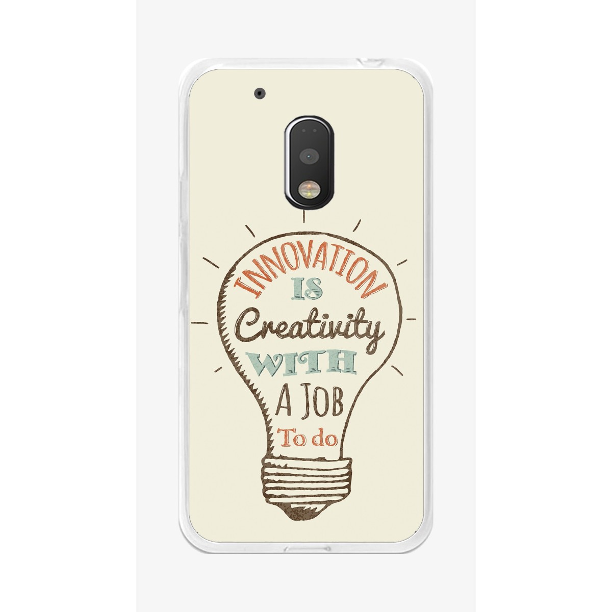 Funda Gel Tpu para Motorola Moto G4 Play Diseño Creativity Dibujos