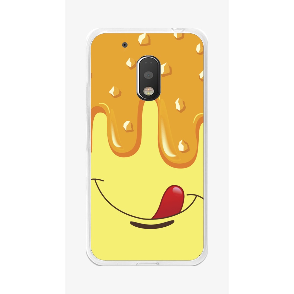 Funda Gel Tpu para Motorola Moto G4 Play Diseño Helado Vainilla Dibujos