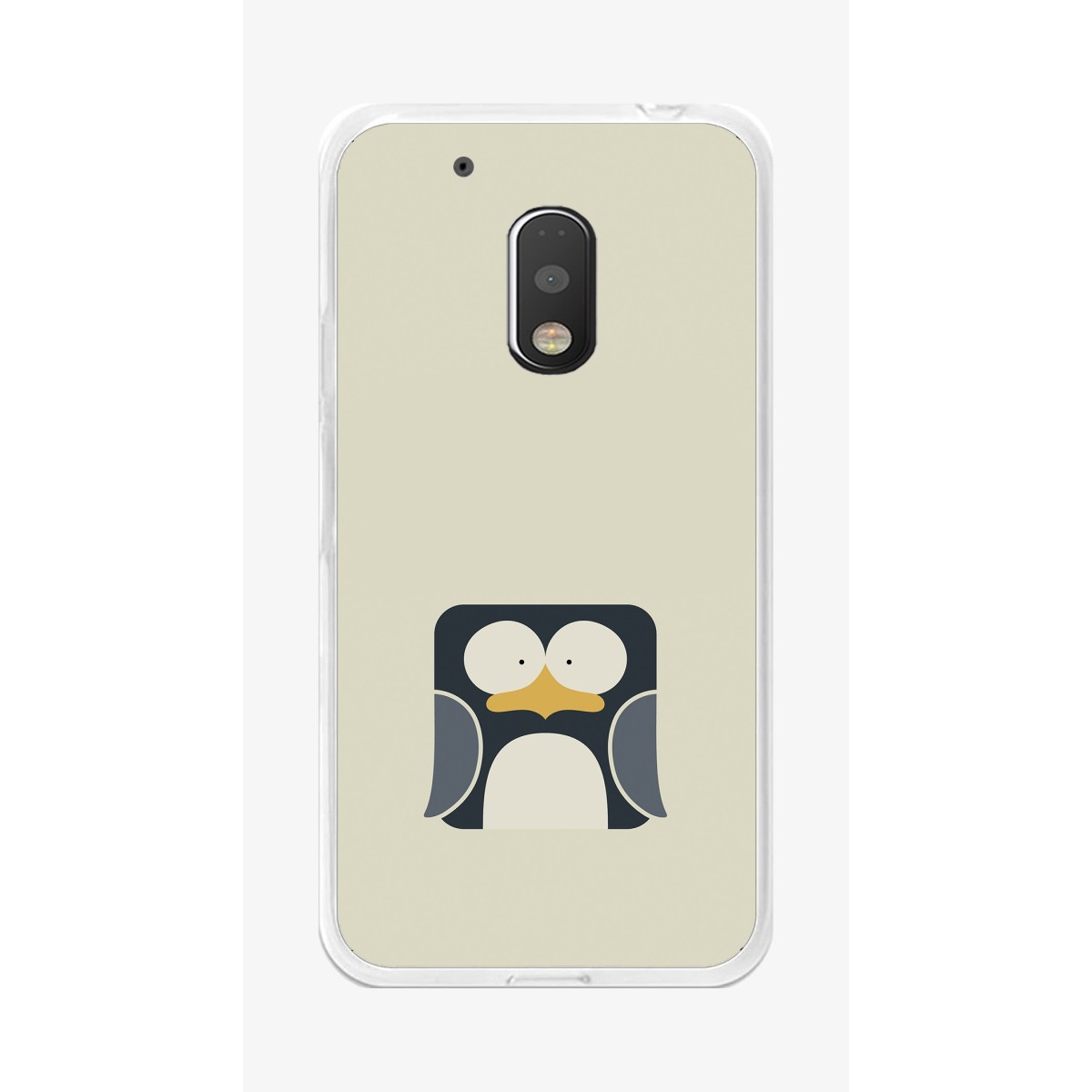 Funda Gel Tpu para Motorola Moto G4 Play Diseño Pingüino Dibujos