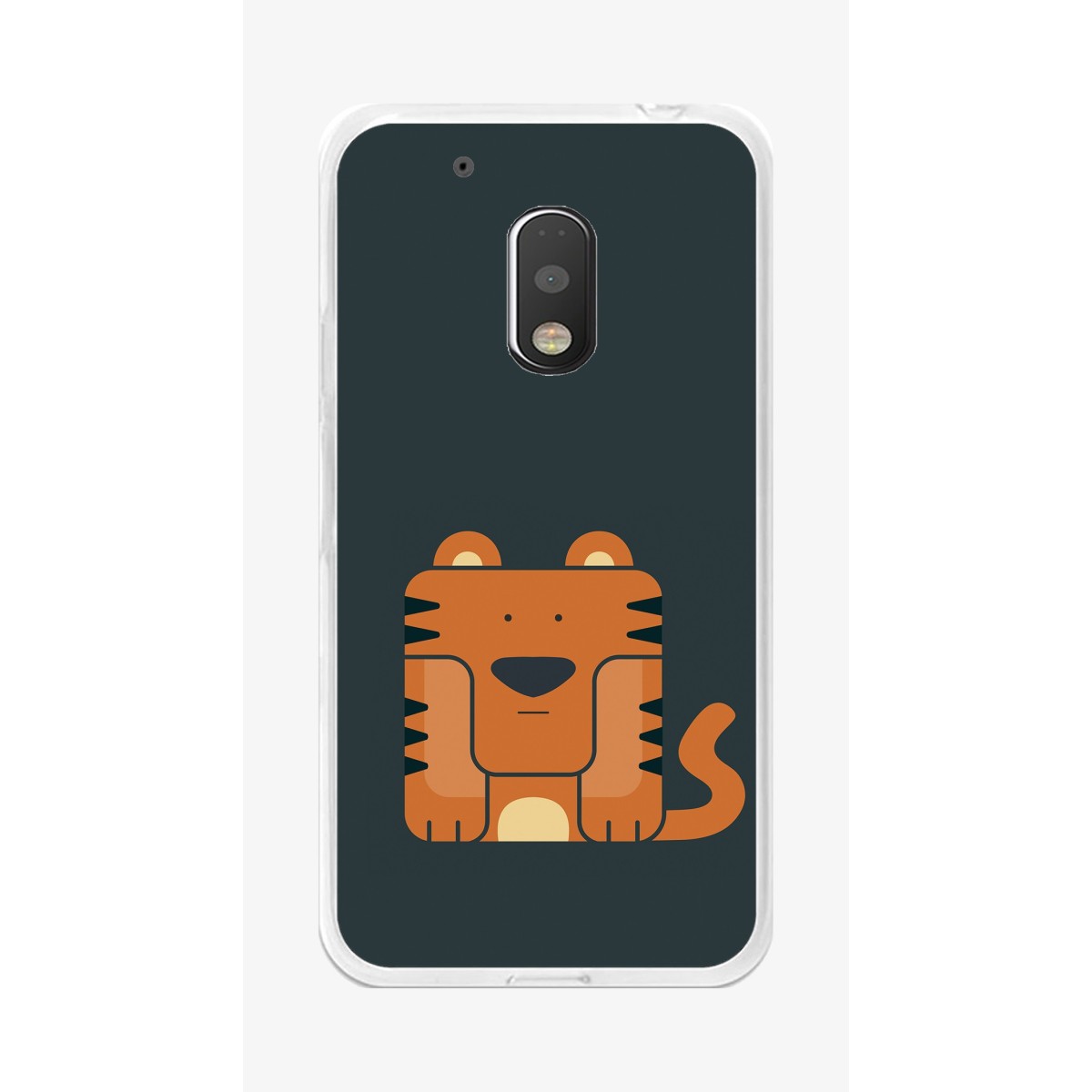 Funda Gel Tpu para Motorola Moto G4 Play Diseño Tigre Dibujos
