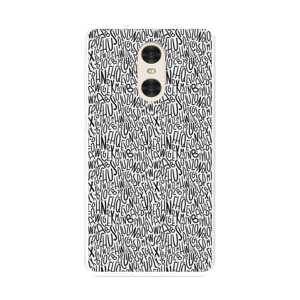 Funda Gel Tpu para Xiaomi Redmi Pro 5.5" Diseño Letras Dibujos