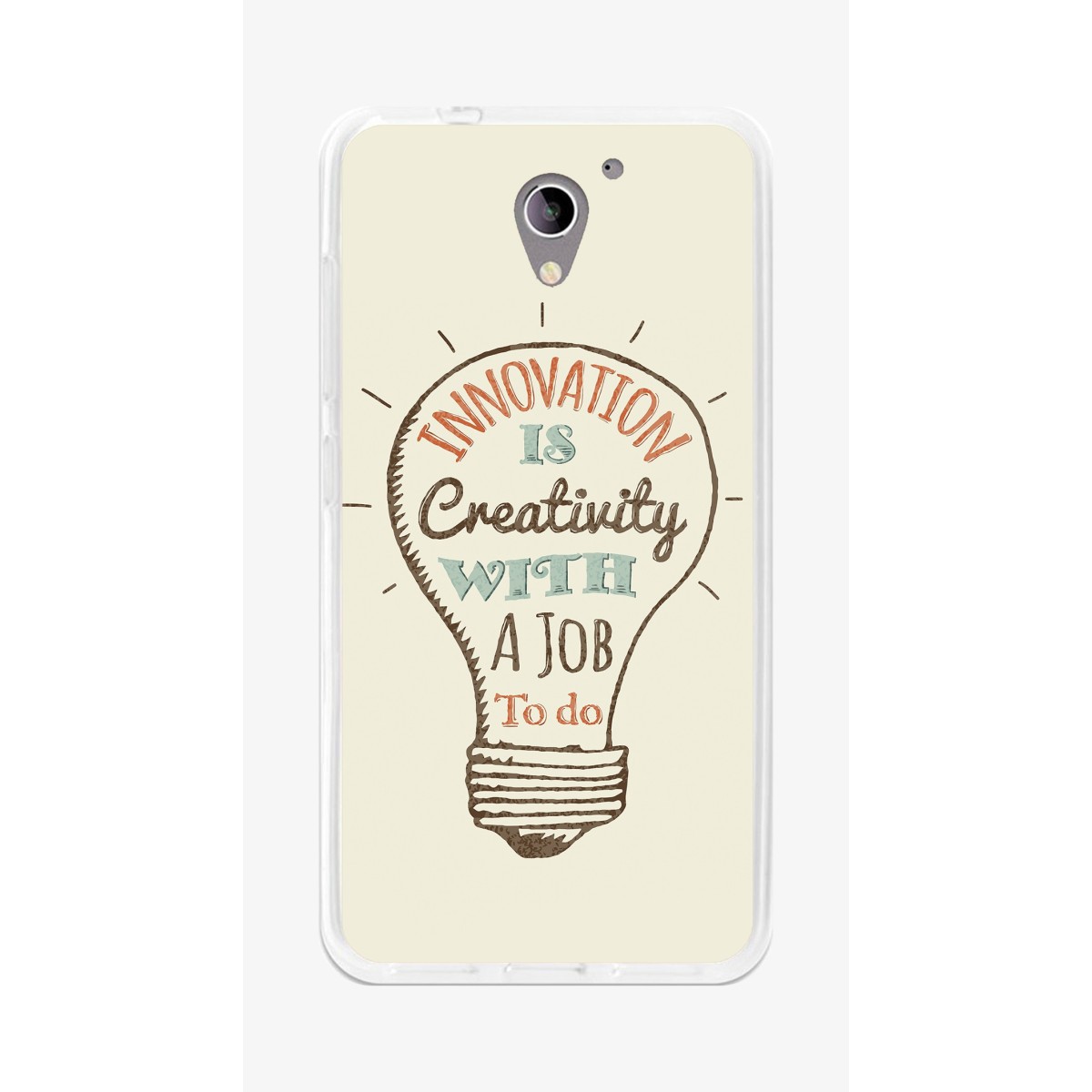 Funda Gel Tpu para Zte Blade A510 Diseño Creativity Dibujos