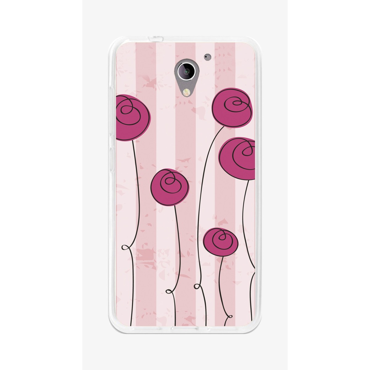 Funda Gel Tpu para Zte Blade A510 Diseño Flores Vintage Dibujos