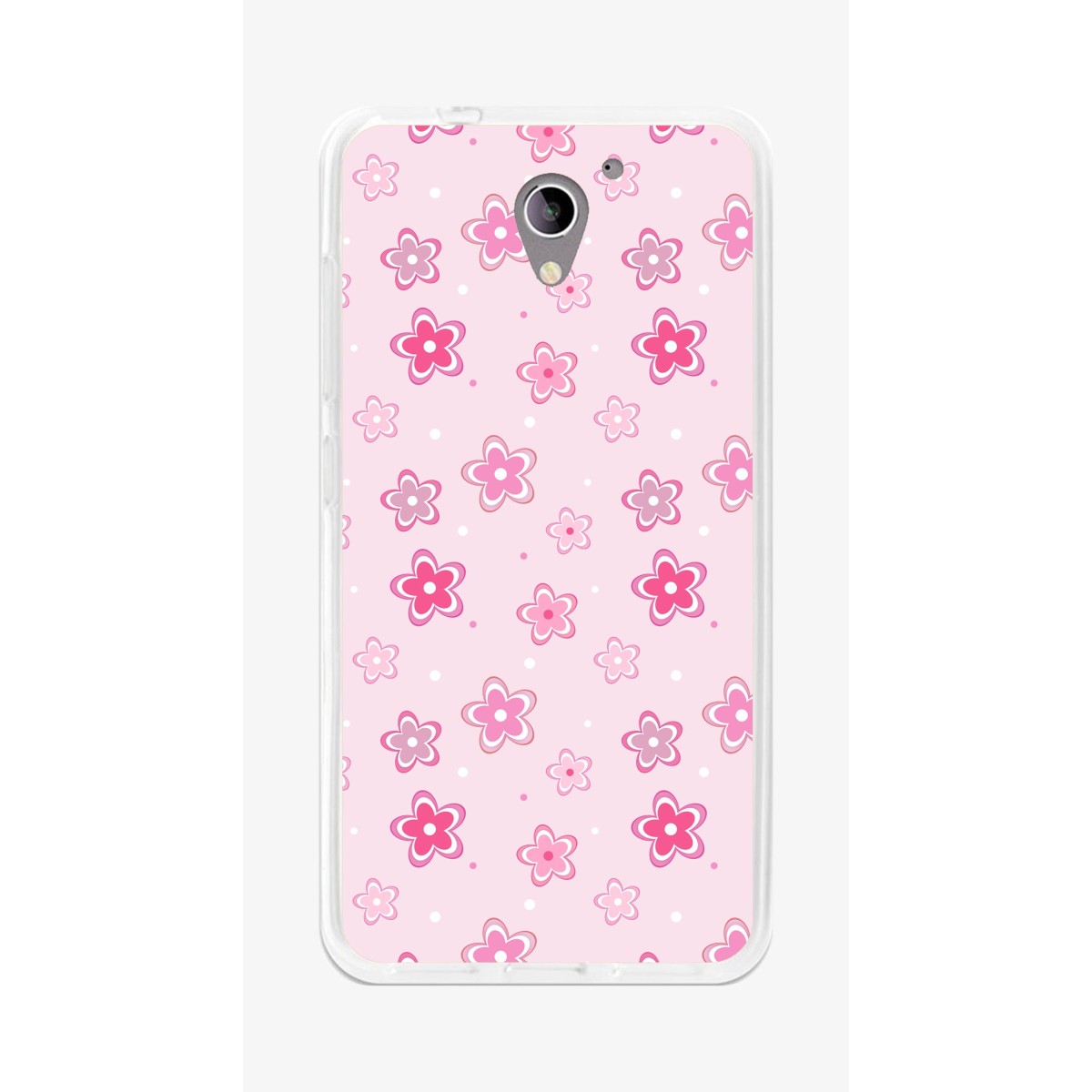 Funda Gel Tpu para Zte Blade A510 Diseño Flores Dibujos