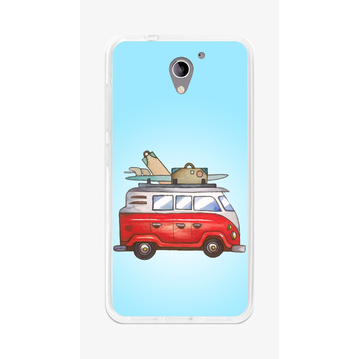 Funda Gel Tpu para Zte Blade A510 Diseño Furgoneta Dibujos