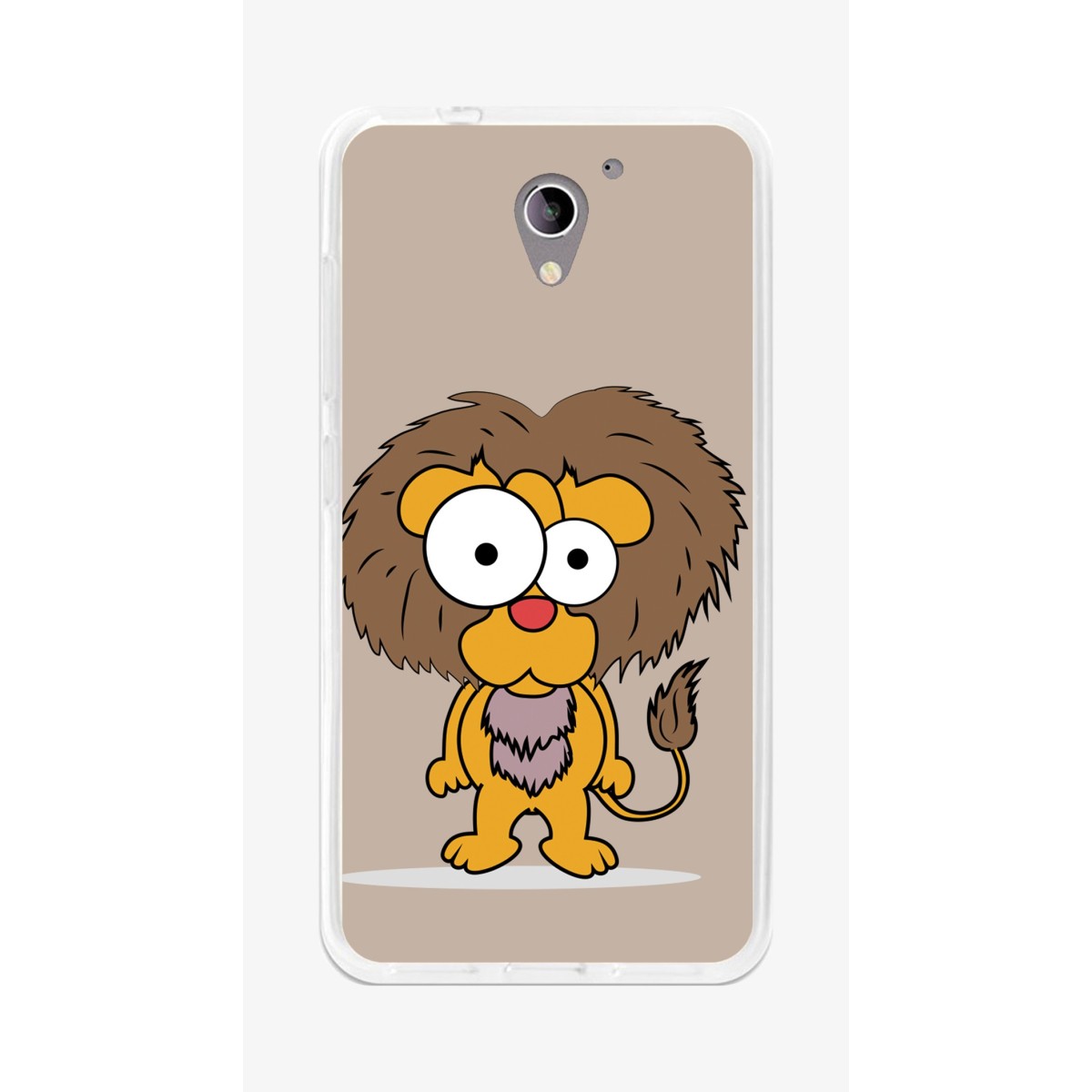 Funda Gel Tpu para Zte Blade A510 Diseño Leon Dibujos