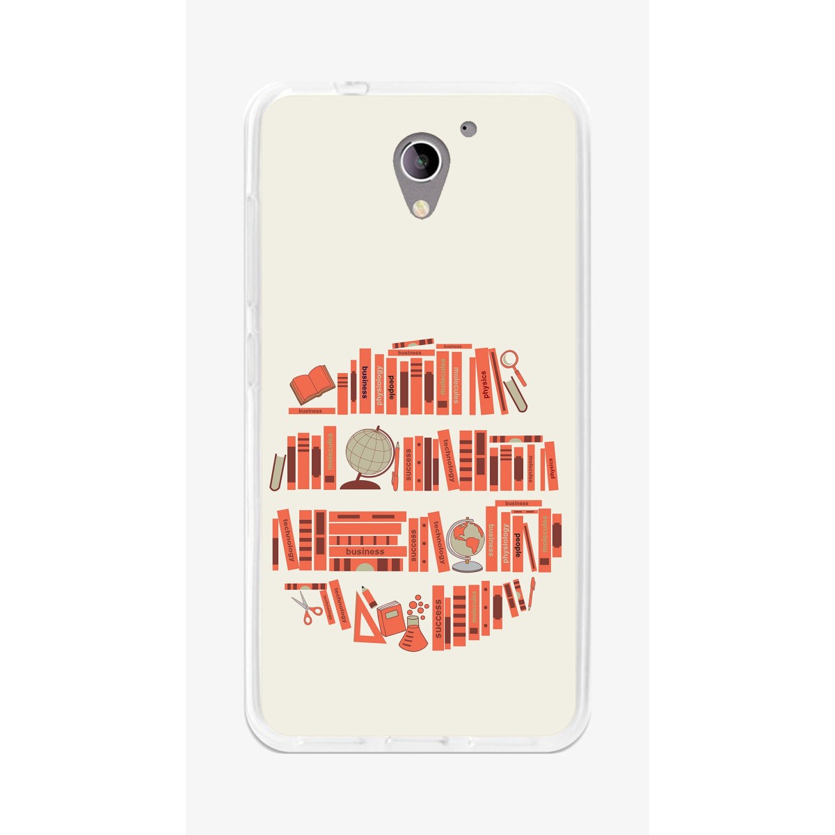 Funda Gel Tpu para Zte Blade A510 Diseño Mundo-Libro Dibujos