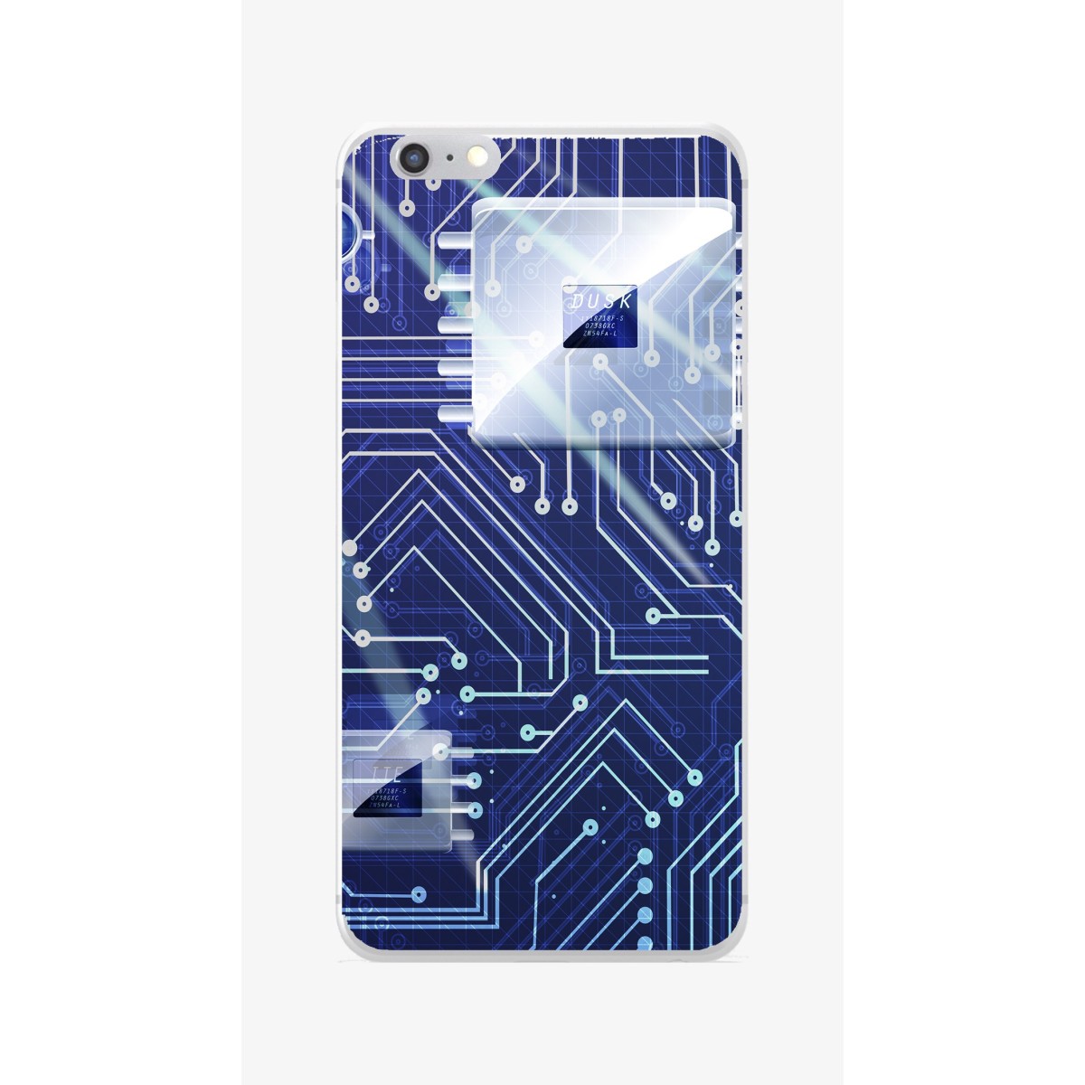 Funda Gel Tpu para Iphone 6 / 6S Diseño Circuito Dibujos