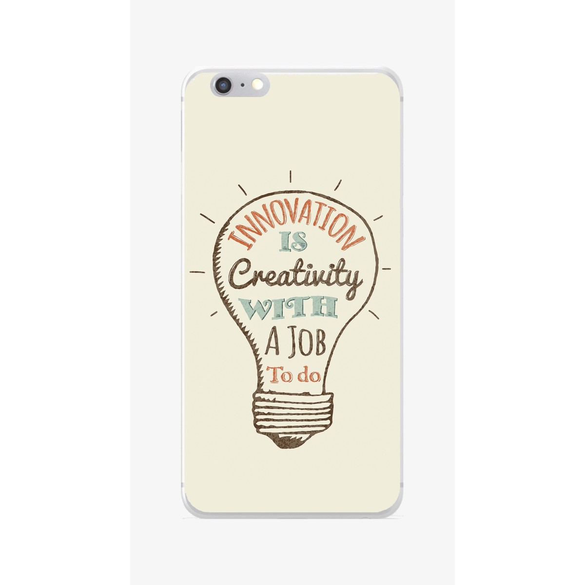 Funda Gel Tpu para Iphone 6 / 6S Diseño Creativity Dibujos