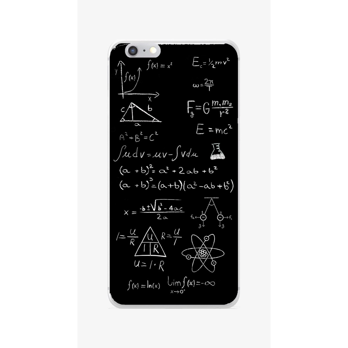 Funda Gel Tpu para Iphone 6 / 6S Diseño Formulas Dibujos