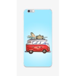 Funda Gel Tpu para Iphone 6 / 6S Diseño Furgoneta Dibujos