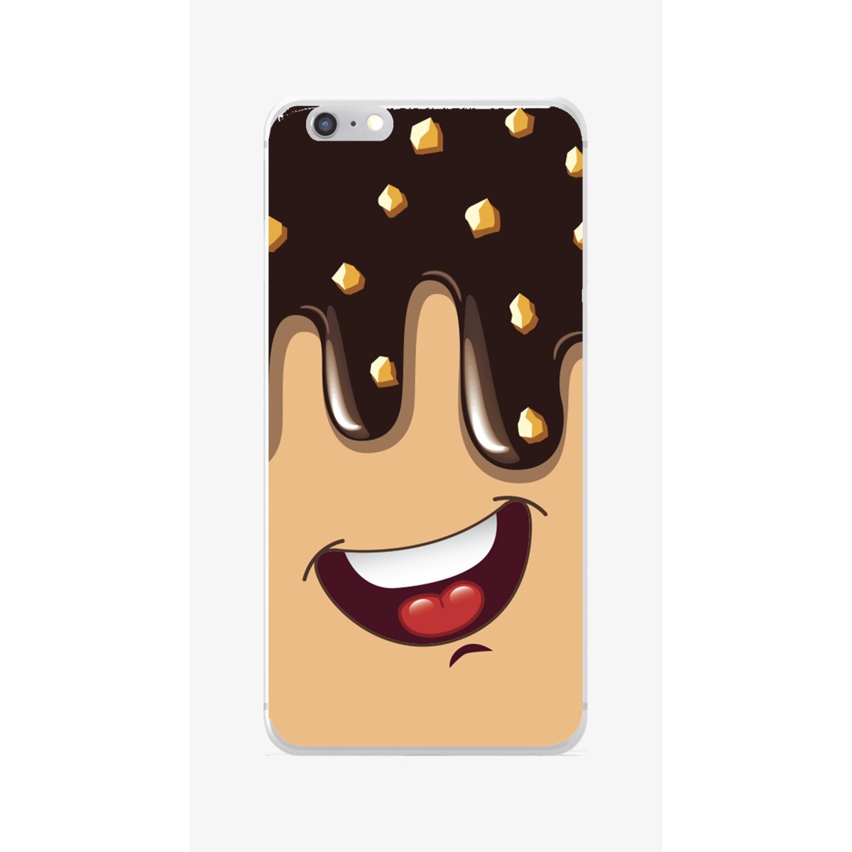 Funda Gel Tpu para Iphone 6 / 6S Diseño Helado Chocolate Dibujos