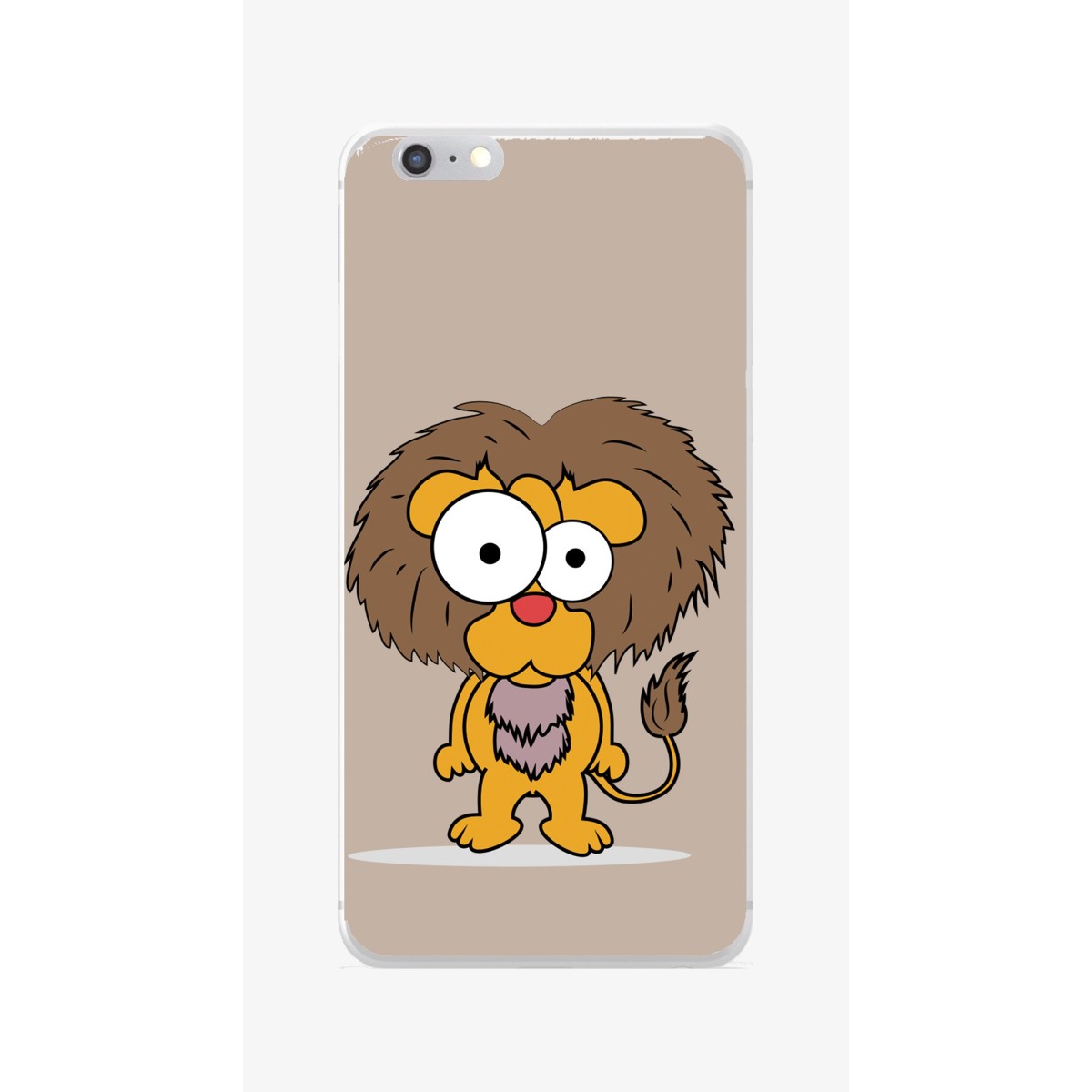 Funda Gel Tpu para Iphone 6 / 6S Diseño Leon Dibujos
