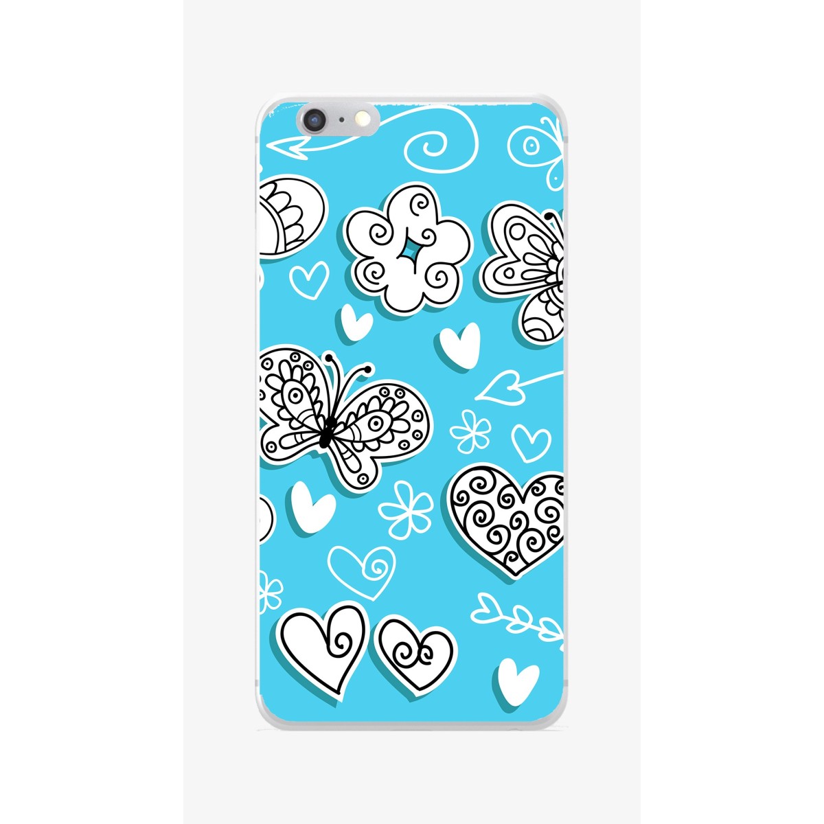 Funda Gel Tpu para Iphone 6 / 6S Diseño Mariposas Dibujos