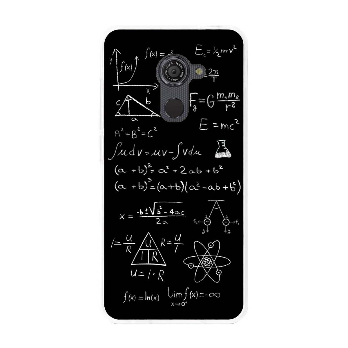 Funda Gel Tpu para Vodafone Smart Platinum 7 Diseño Formulas Dibujos