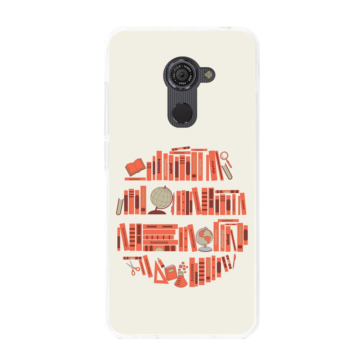 Funda Gel Tpu para Vodafone Smart Platinum 7 Diseño Mundo-Libro Dibujos