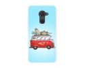 Funda Gel Tpu para Vodafone Smart Platinum 7 Diseño Furgoneta Dibujos