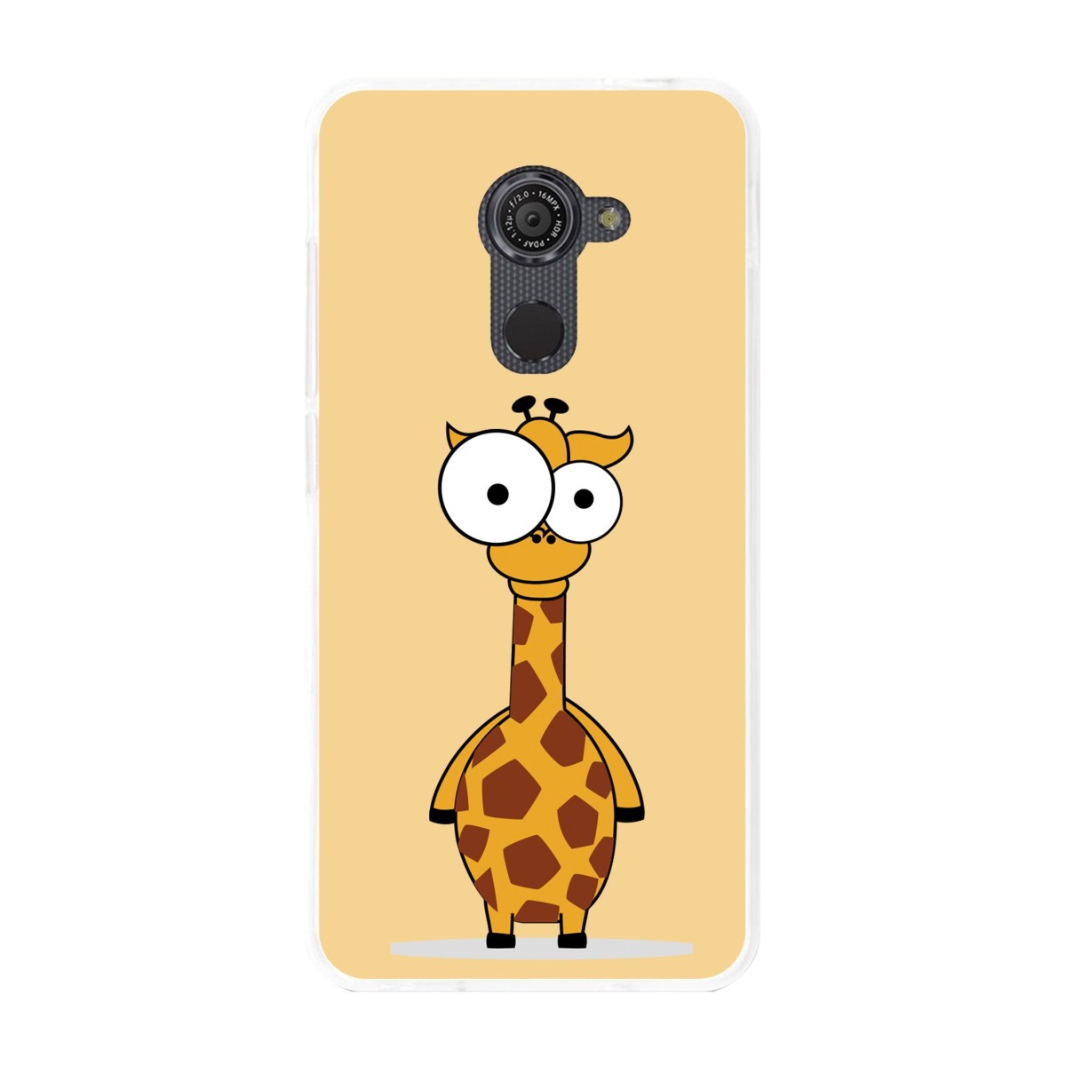 Funda Gel Tpu para Vodafone Smart Platinum 7 Diseño Jirafa Dibujos