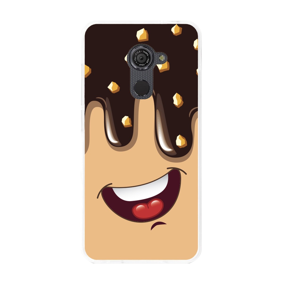 Funda Gel Tpu para Vodafone Smart Platinum 7 Diseño Helado Chocolate Dibujos