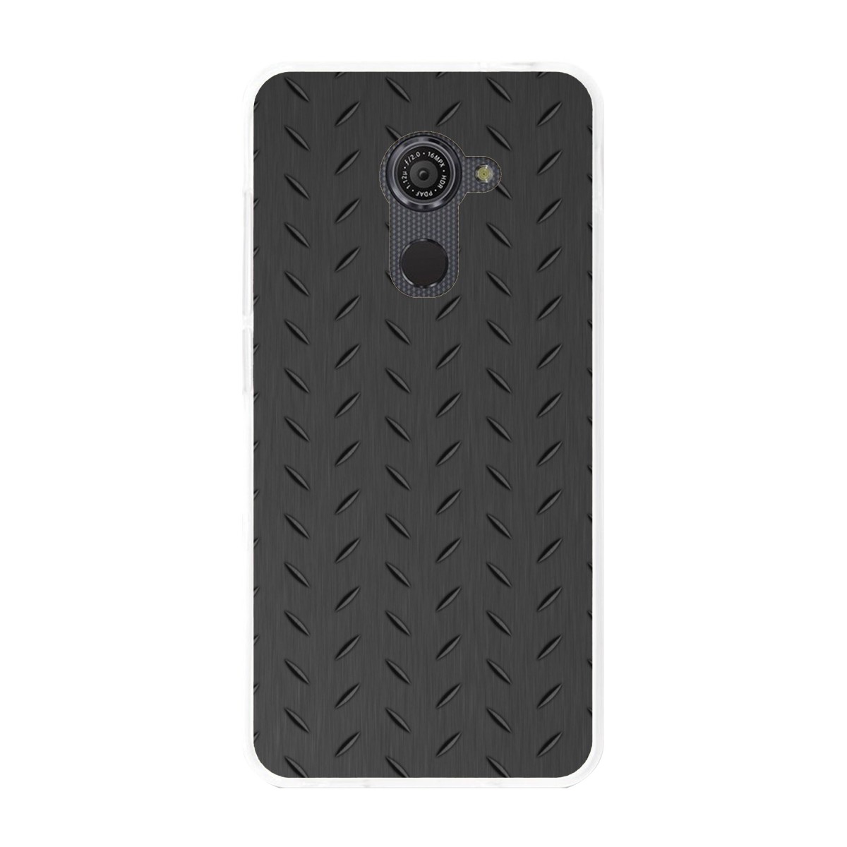 Funda Gel Tpu para Vodafone Smart Platinum 7 Diseño Metal Dibujos