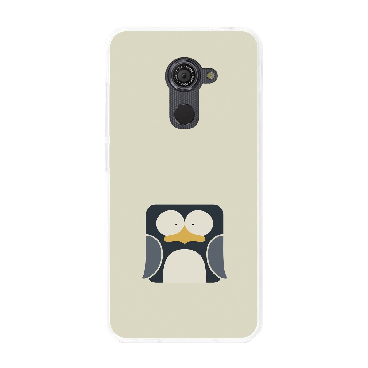 Funda Gel Tpu para Vodafone Smart Platinum 7 Diseño Pingüino Dibujos