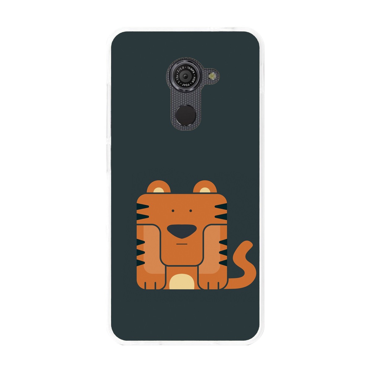 Funda Gel Tpu para Vodafone Smart Platinum 7 Diseño Tigre Dibujos