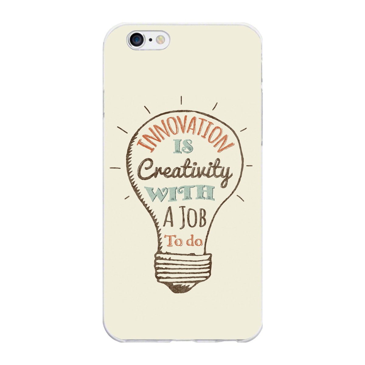 Funda Gel Tpu para Iphone 6 Plus / 6S Plus Diseño Creativity Dibujos