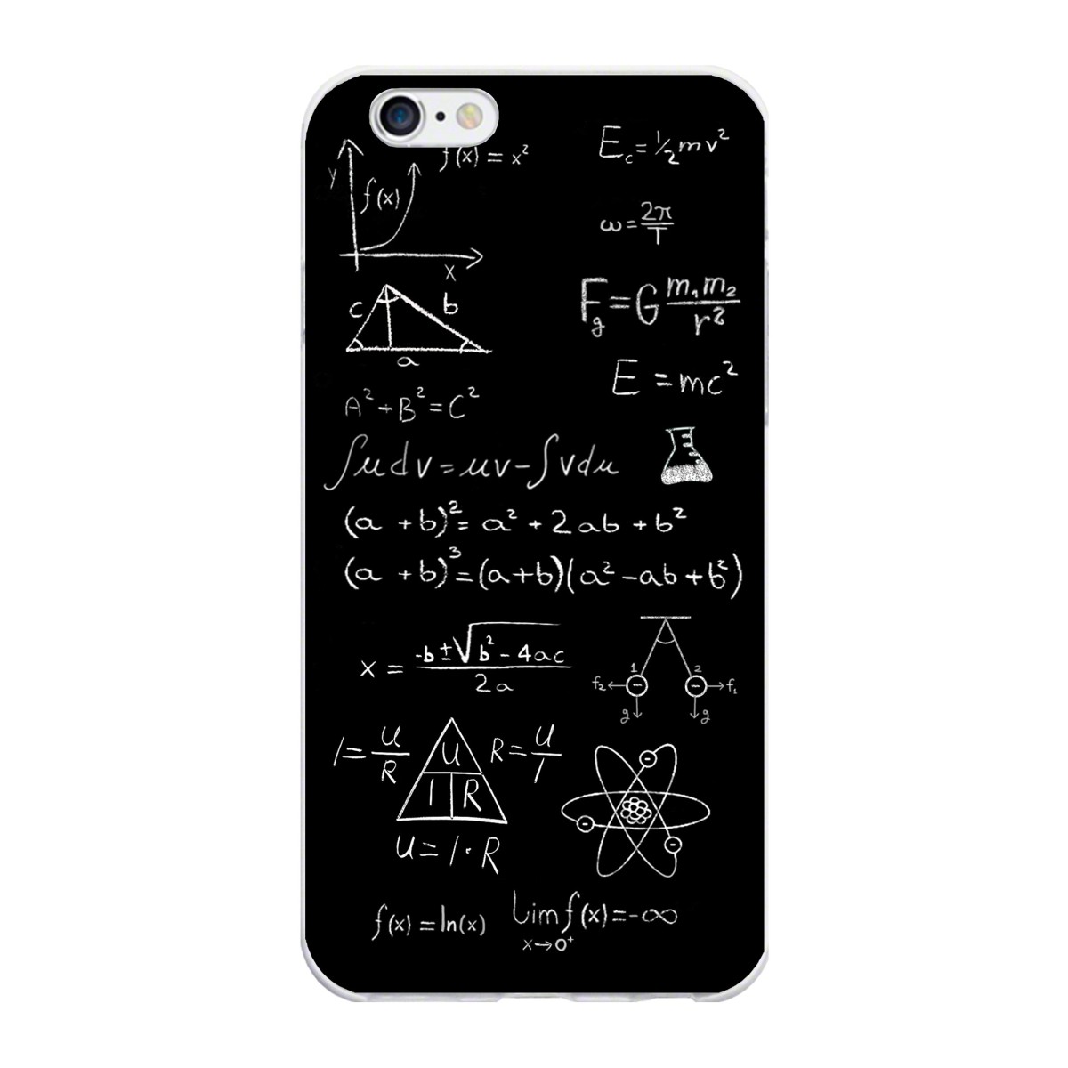 Funda Gel Tpu para Iphone 6 Plus / 6S Plus Diseño Formulas Dibujos