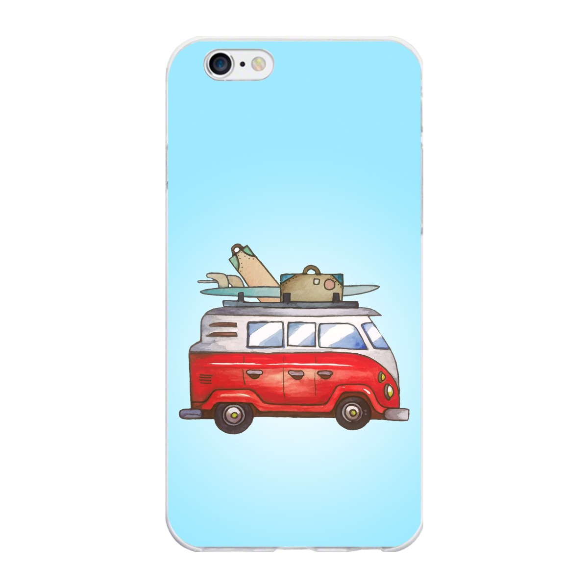 Funda Gel Tpu para Iphone 6 Plus / 6S Plus Diseño Furgoneta Dibujos