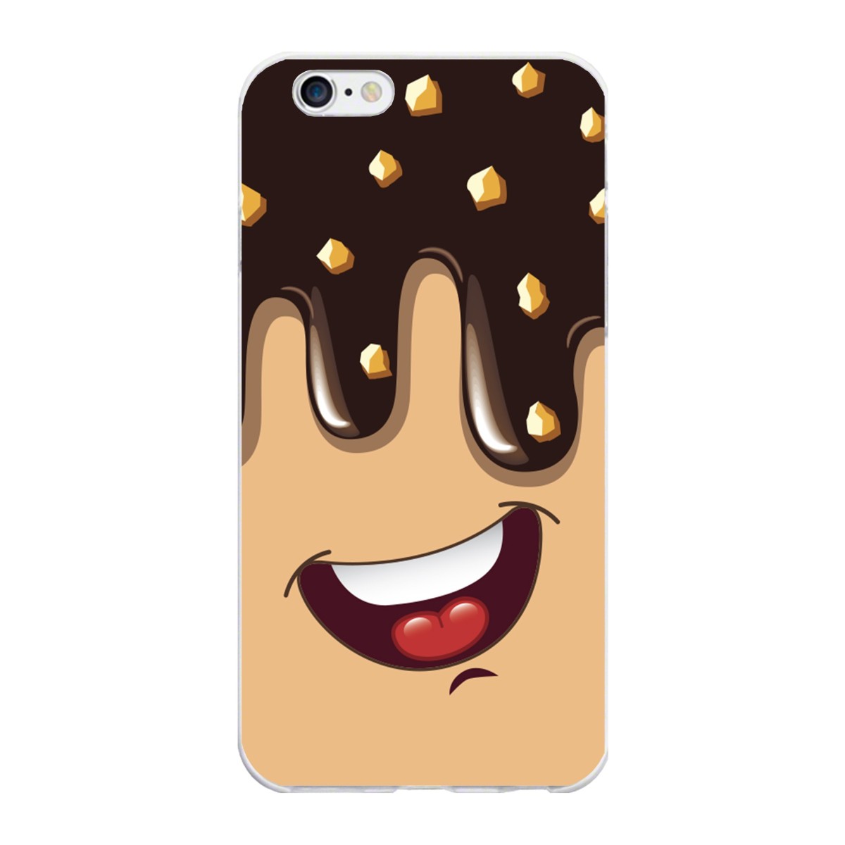 Funda Gel Tpu para Iphone 6 Plus / 6S Plus Diseño Helado Chocolate Dibujos