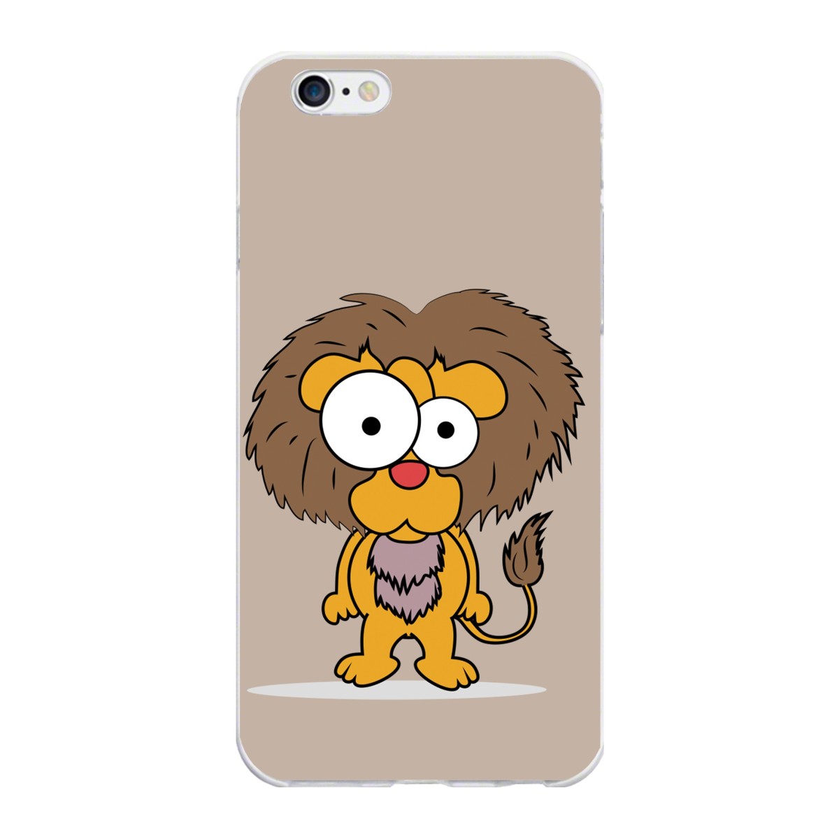 Funda Gel Tpu para Iphone 6 Plus / 6S Plus Diseño Leon Dibujos