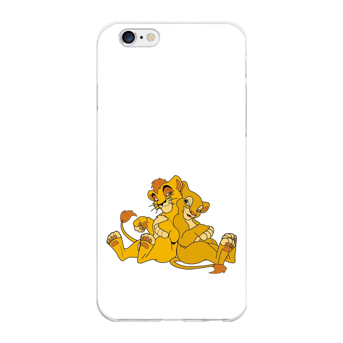 Funda Gel Tpu para Iphone 6 Plus / 6S Plus Diseño Leones Dibujos