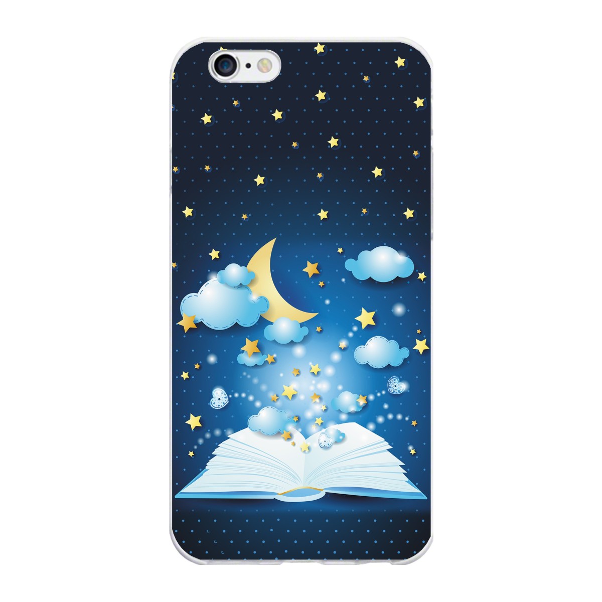 Funda Gel Tpu para Iphone 6 Plus / 6S Plus Diseño Libro-Cuentos Dibujos