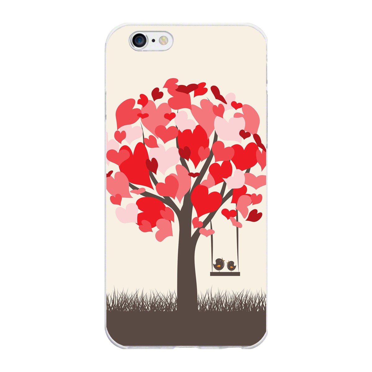 Funda Gel Tpu para Iphone 6 Plus / 6S Plus Diseño Pajaritos Dibujos