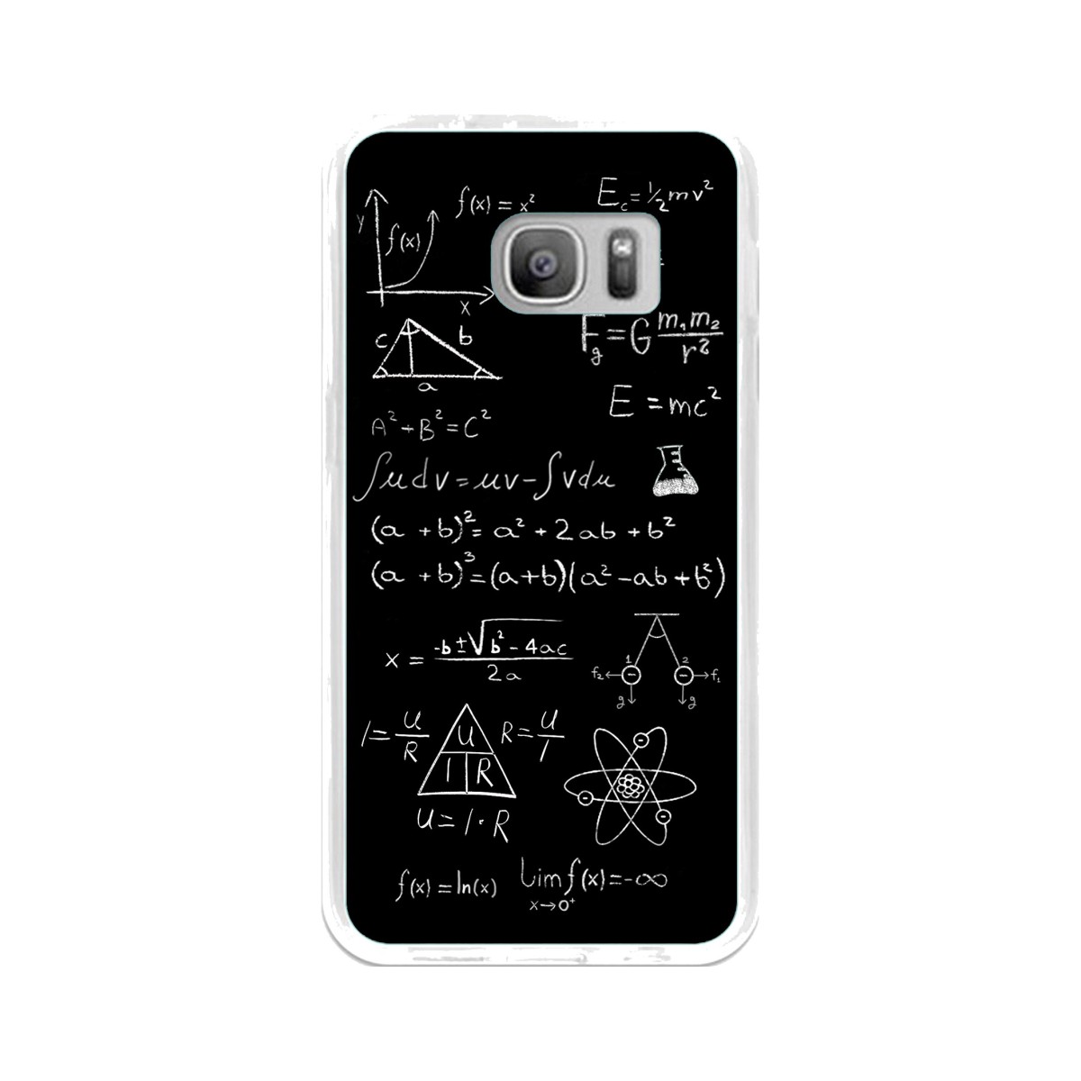 Funda Gel Tpu para Samsung Galaxy S7 Diseño Formulas Dibujos