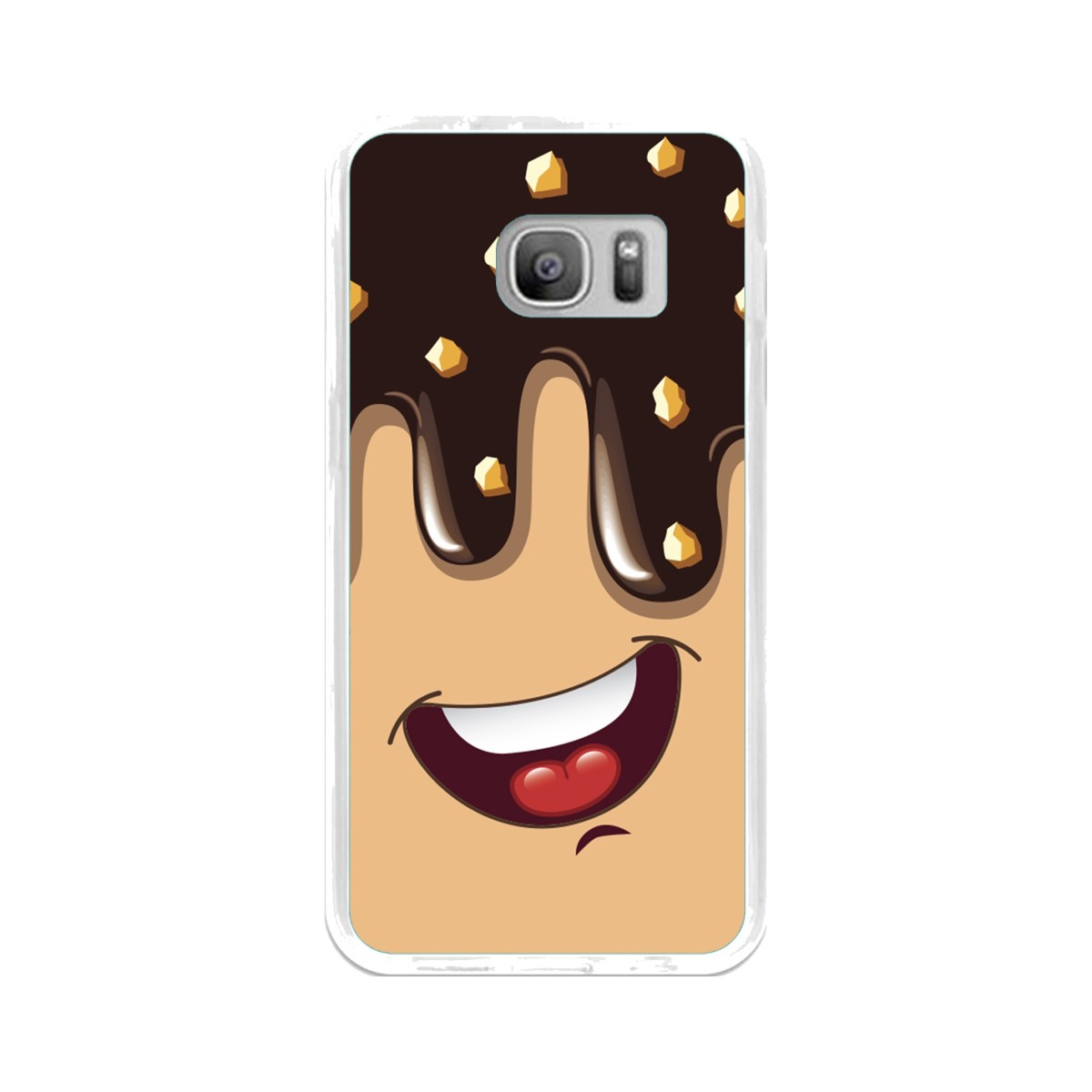 Funda Gel Tpu para Samsung Galaxy S7 Diseño Helado Chocolate Dibujos