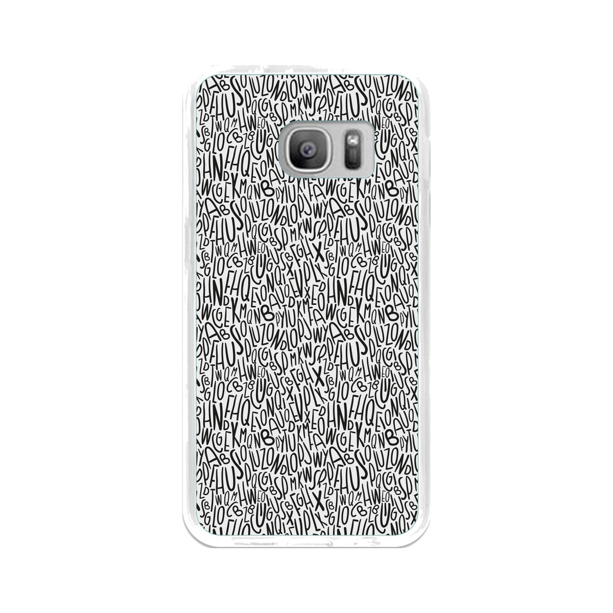 Funda Gel Tpu para Samsung Galaxy S7 Diseño Letras Dibujos