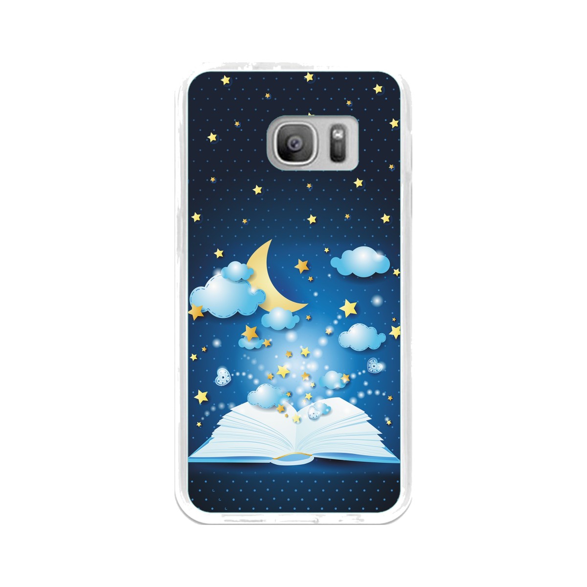 Funda Gel Tpu para Samsung Galaxy S7 Diseño Libro-Cuentos Dibujos