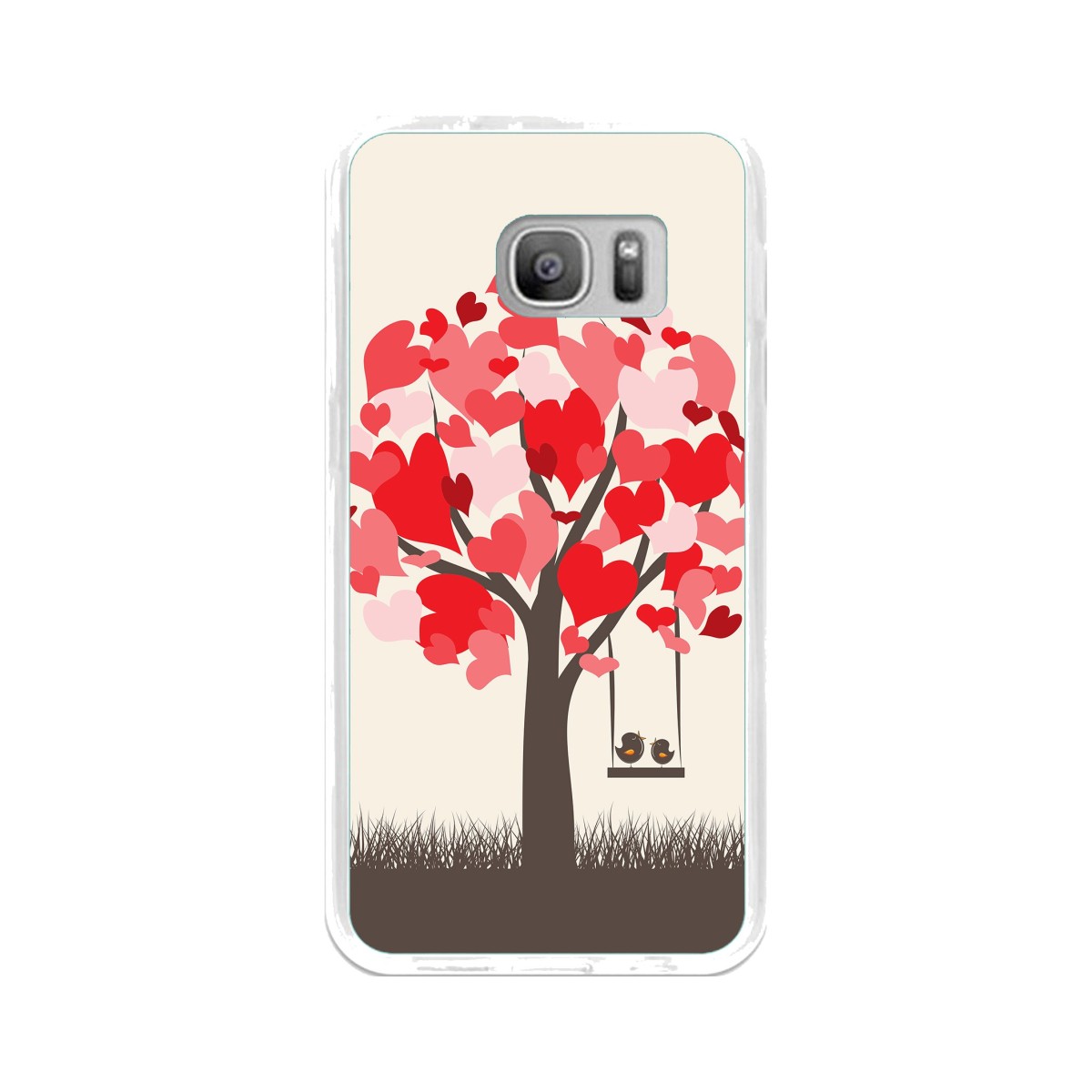Funda Gel Tpu para Samsung Galaxy S7 Diseño Pajaritos Dibujos