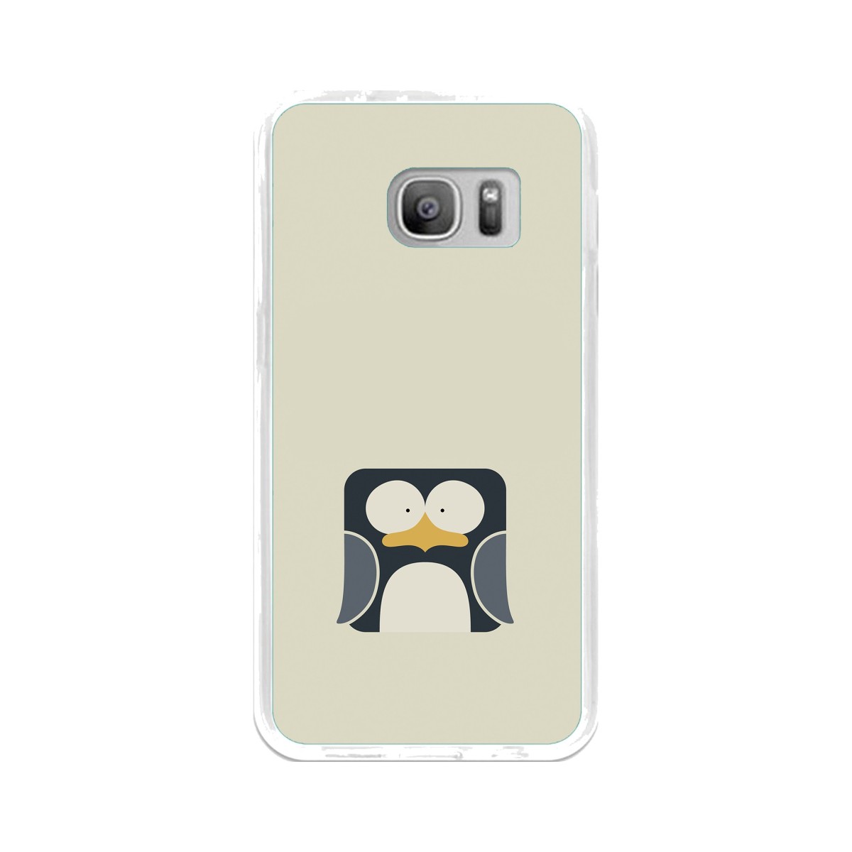 Funda Gel Tpu para Samsung Galaxy S7 Diseño Pingüino Dibujos