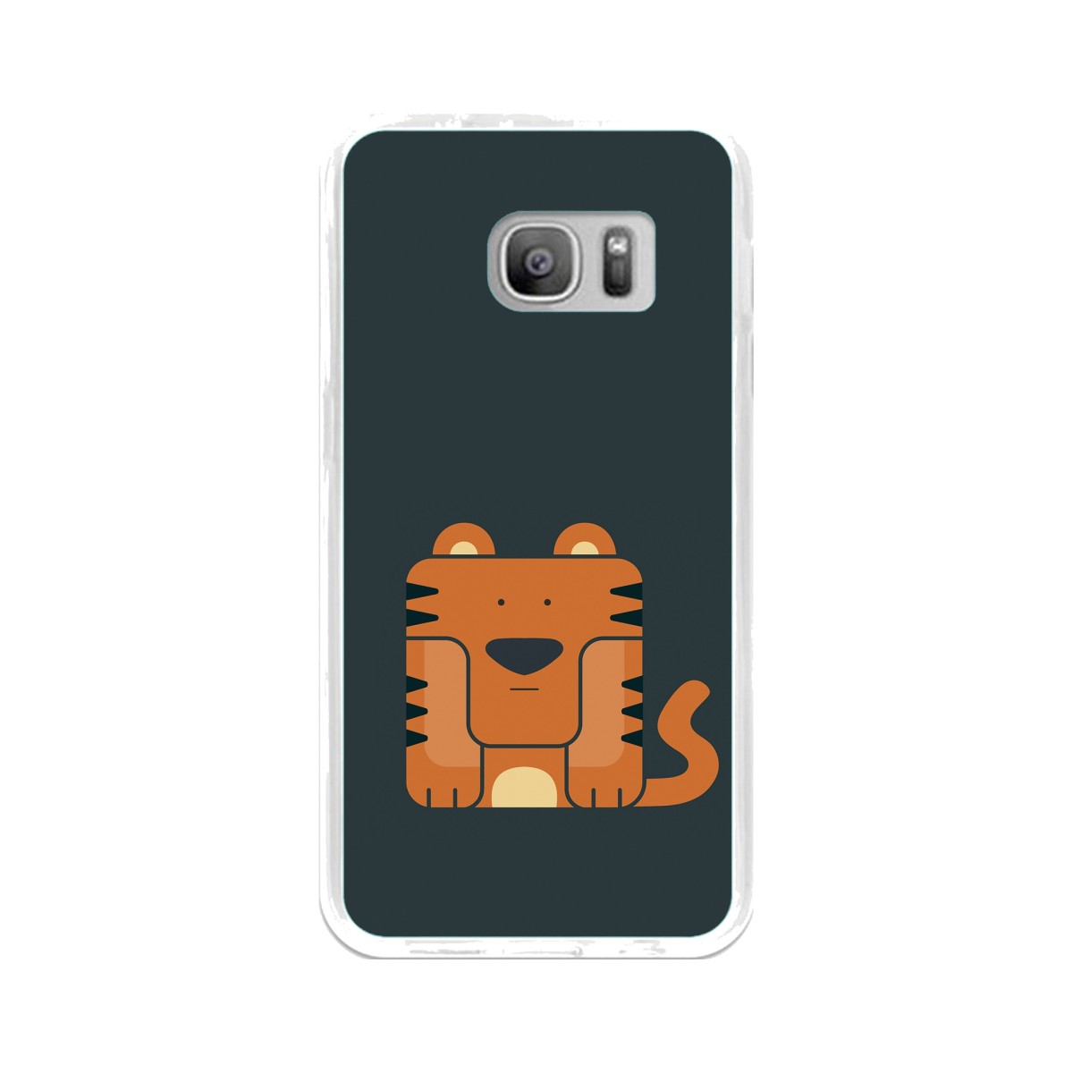 Funda Gel Tpu para Samsung Galaxy S7 Diseño Tigre Dibujos