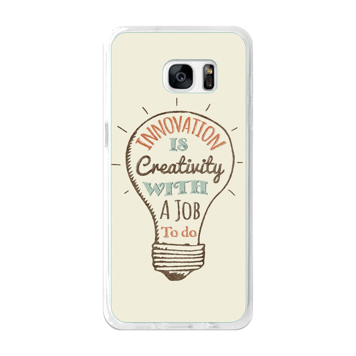 Funda Gel Tpu para Samsung Galaxy S7 Edge Diseño Creativity Dibujos