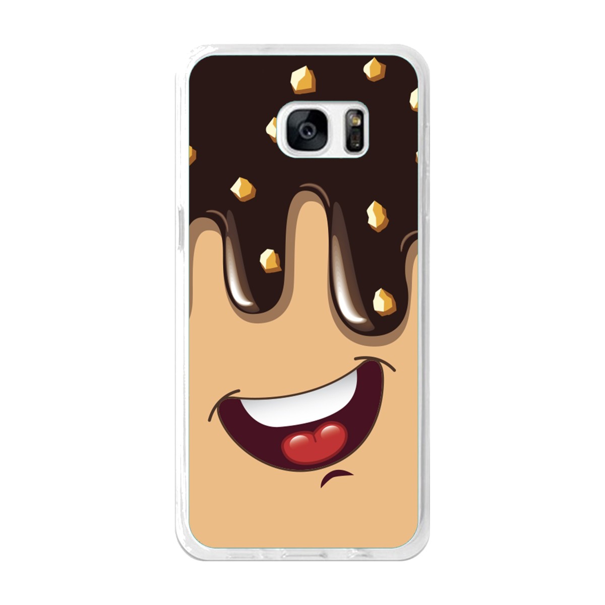 Funda Gel Tpu para Samsung Galaxy S7 Edge Diseño Helado Chocolate Dibujos