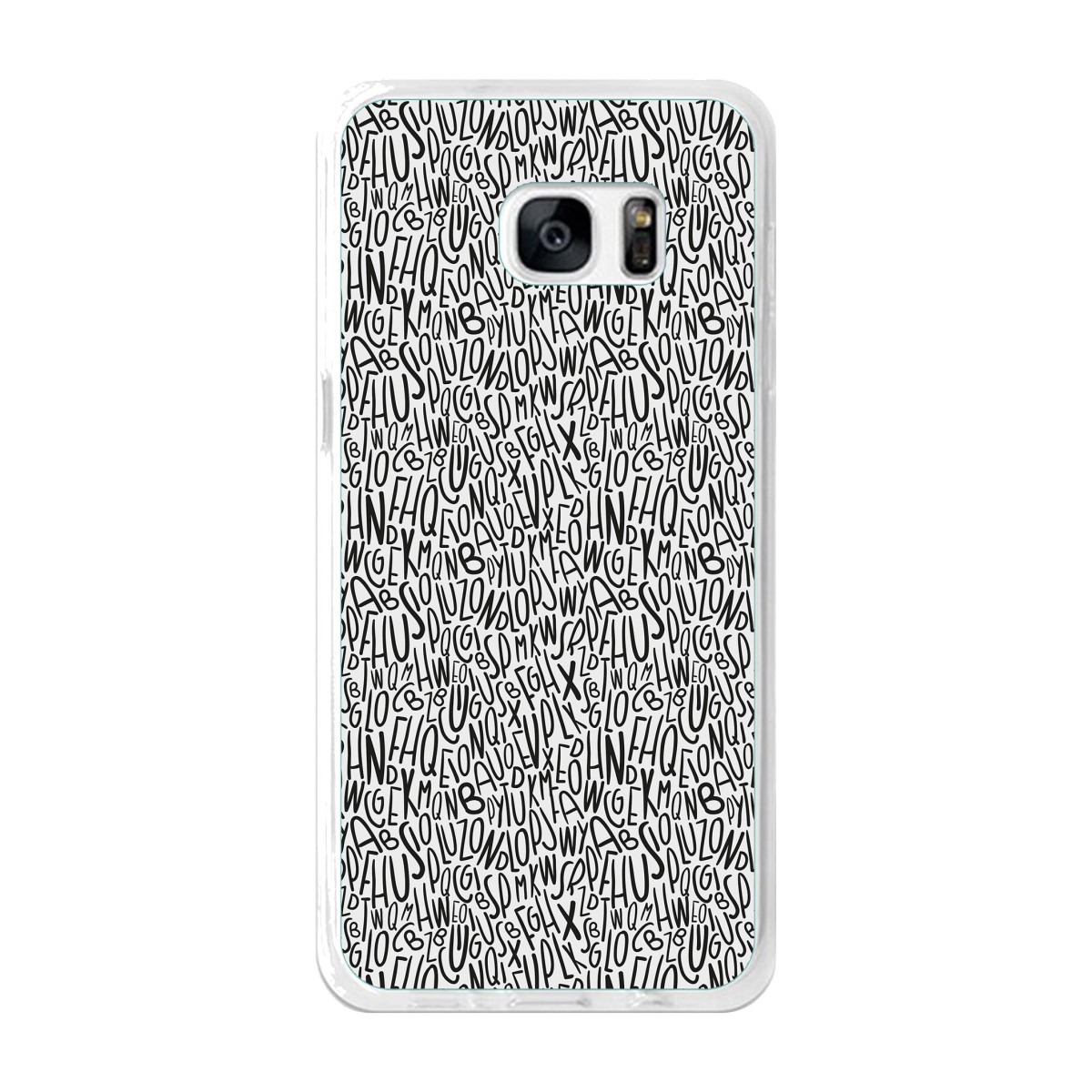 Funda Gel Tpu para Samsung Galaxy S7 Edge Diseño Letras Dibujos