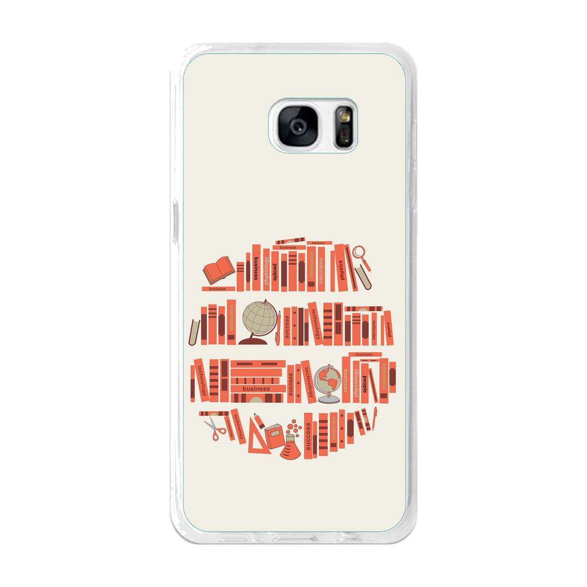 Funda Gel Tpu para Samsung Galaxy S7 Edge Diseño Mundo-Libro Dibujos