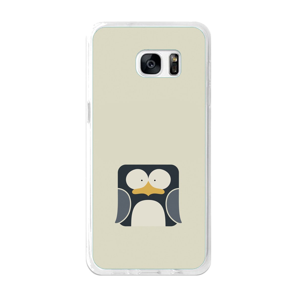 Funda Gel Tpu para Samsung Galaxy S7 Edge Diseño Pingüino Dibujos