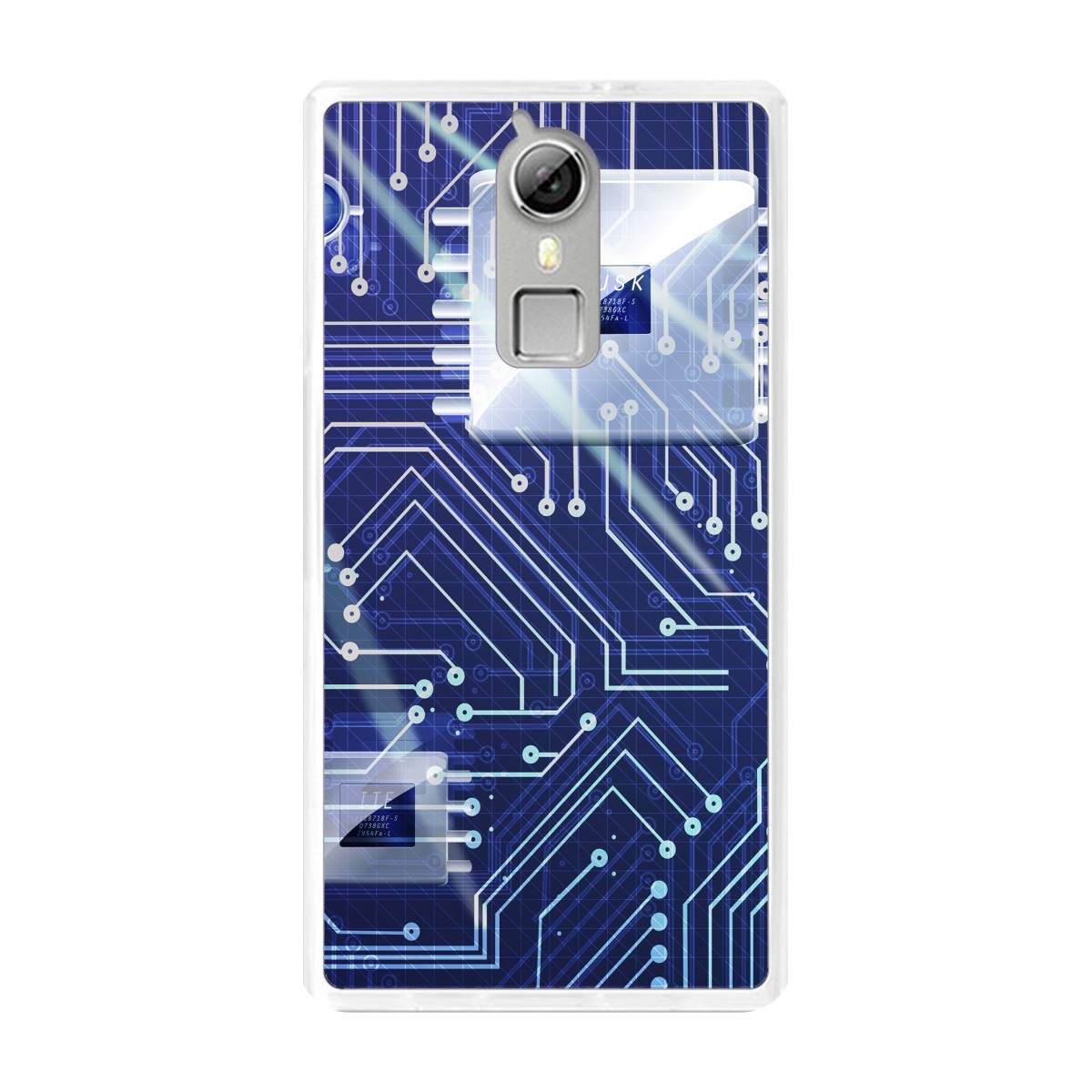 Funda Gel Tpu para Doogee F5 / F5 Pro Diseño Circuito Dibujos